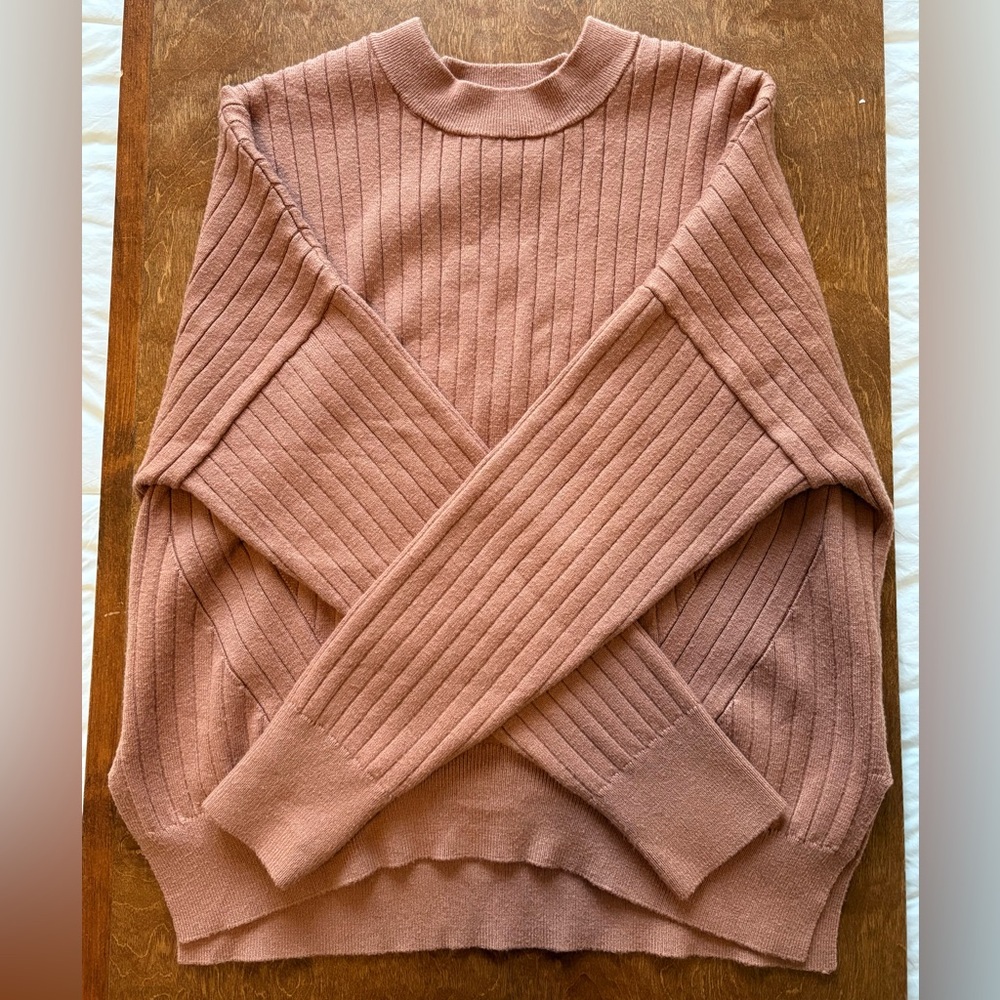 Abercrombie & Fitch Soft AF Crew Neck Sweater - Soft Orange